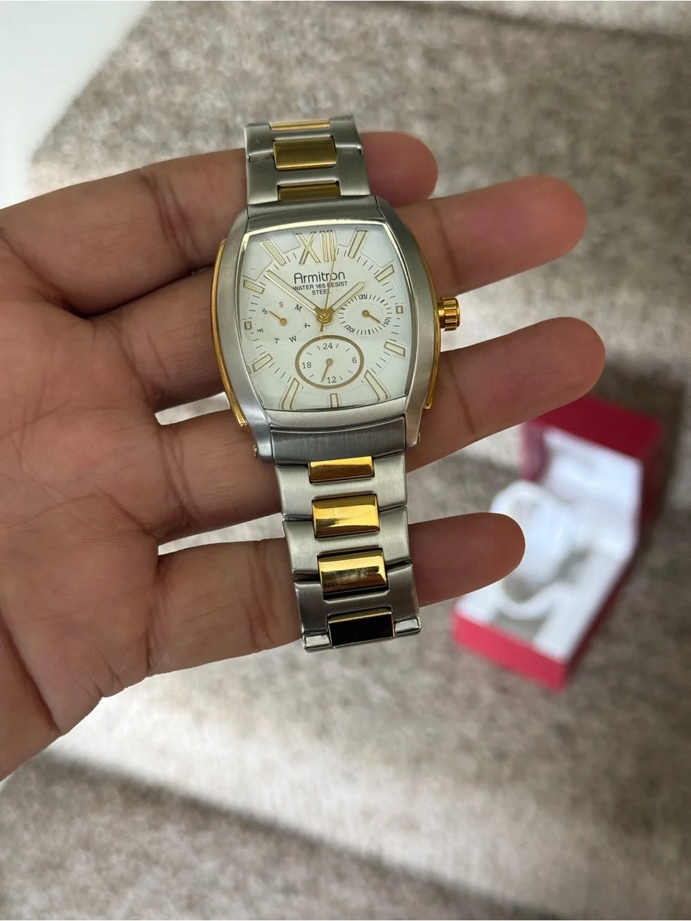 Armitron Men’s Two-Tone Gold & Silver Stainless Steel chronograph Watch